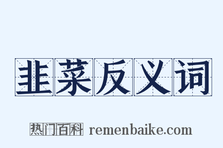 韭菜反义词是什么意思的图片